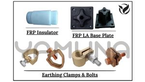 earthing clamps accessories base plate metal and pvc - yamuna group
